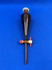 Scheidetrichter 100 mL NS 19/26 Braunglas PTFE Küken Laborglas Laborzubehör