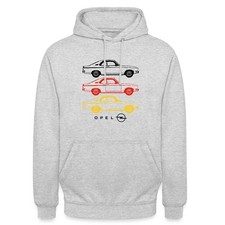 Opel Manta Design In Schwarz-Rot-Gelb Mit Logo Unisex Hoodie