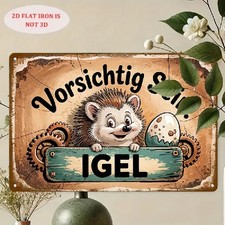 Blechschild vorsichtig sein - blechschild,