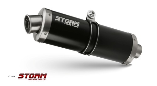 Storm oval auspuff schwarz - oval,