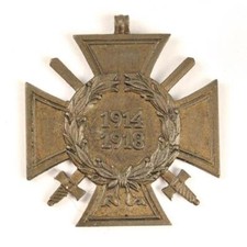 Ehrenkreuz für Frontkämpfer, Bandring fehlt, Hersteller 0.5