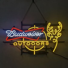 BVD Outdoor Elch Neon Sign Leuchtreklame Bier Bar Licht Wand Dekor Gift 24"x13"