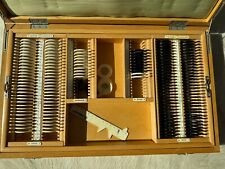 Refraktionskasten Nussbaum Furnier, OCULUS, vollständig und funktionsfähig