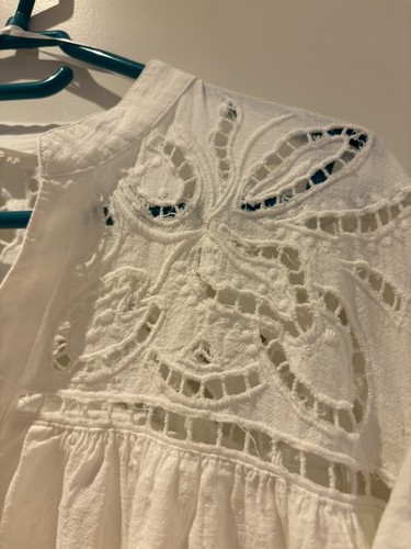 Damen kleid weiß - kleid, l