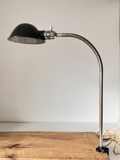 alte Werkstattlampe Klemmlampe