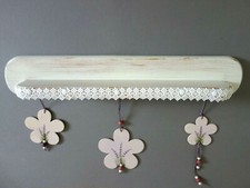 Vintage Regal Wandregal Holz Board Shabby Chic weiß Landhaus