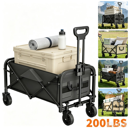 100kg bollerwagen faltbar - 100kg,
