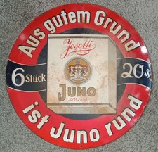 Altes Emailschild Yosetti ❗Juno❗Aus gutem Grund ist Juno rund ♥️ Babylon Berlin 