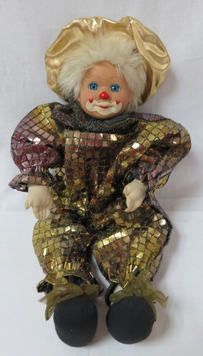Porzellanpuppe clown vintage - porzellanpuppe,