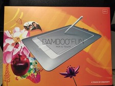 Grafiktablett Wacom Bamboo Fun Pen & Touch Silver inkl. Programme alles  in OVP