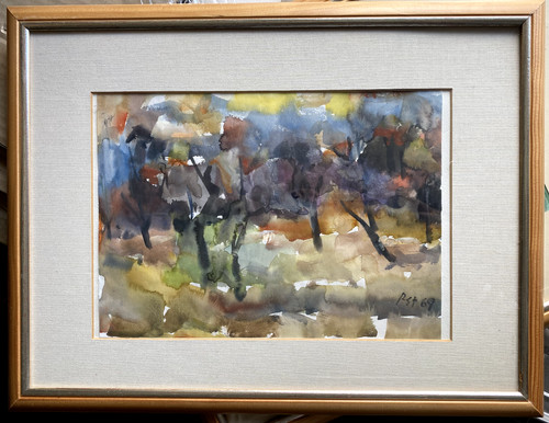 Aquarell signiert ast - signiert, 1969