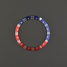 Rolex 16710 16700 GMT MASTER Pepsi Insert Aluminium Inlay Lünette Bezel NOS