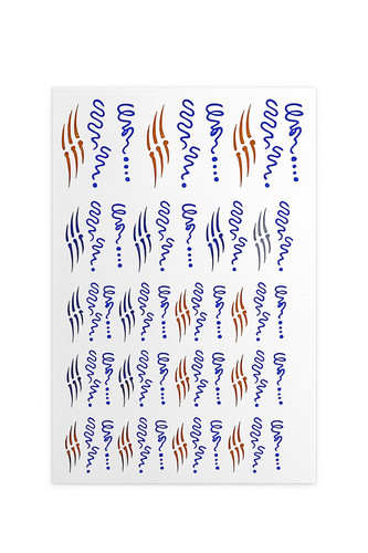 Water decals nailart - water,