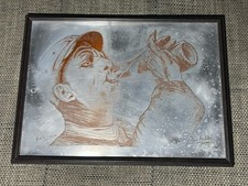 Metallbild geätzt/ graviert