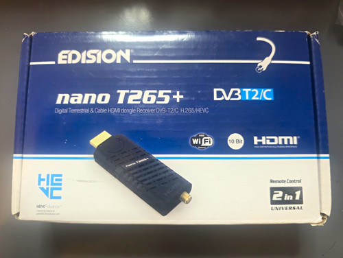 Edision nano t265 dvb c - t265+, dvb-t2/c
