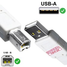 Weißes USB-Druckerkabel