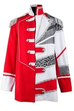 Karnevalskostüm Herren Gardemix Jacke Patch Hochwertige Fasching Rot 46-66