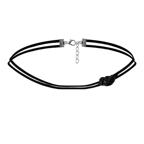 Choker damen schwarz knoten - choker,