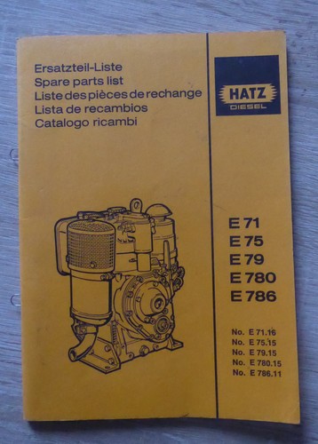 Hatz motoren e71 - motoren, e75