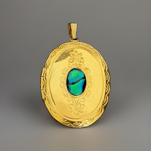 Medaillon mit katzenauge - medaillon,