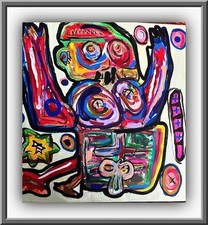 Engel Mann  Pop Art  Malerei