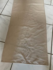 Tischläufer Tischdecke beige mit Strass Steinchen Sterne 148cm lang