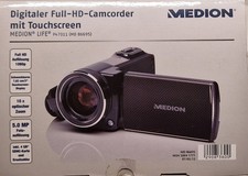 Digitaler Full-HD Camcorder von Medion 10x Zoom P47011  MD 86695