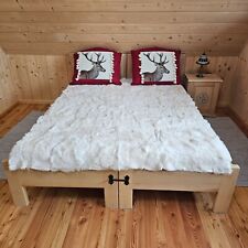 Toscana Lammfelldecke hell