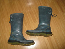 Naturino Rainstep hochwertige Mädchen Lederstiefel, Gr. 33,  grüngrau, Neuwertig