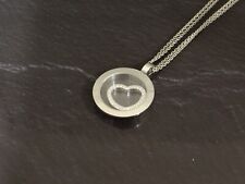 Chopard Anhänger mit Kette 750 Weißgold