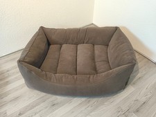 Sabro Hundebett LALELU in Braun – Größe L (100x72x25 cm) – super gemütlich!