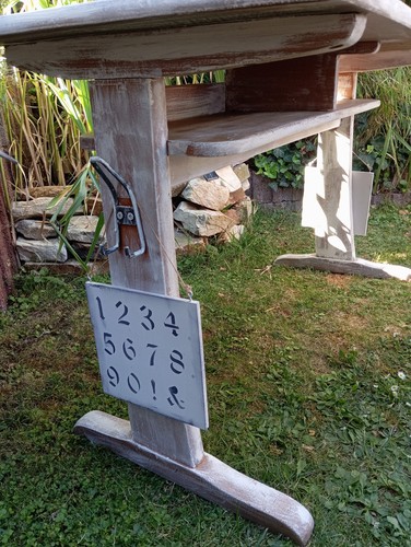 Alte schulbank tisch mit - schulbank/,