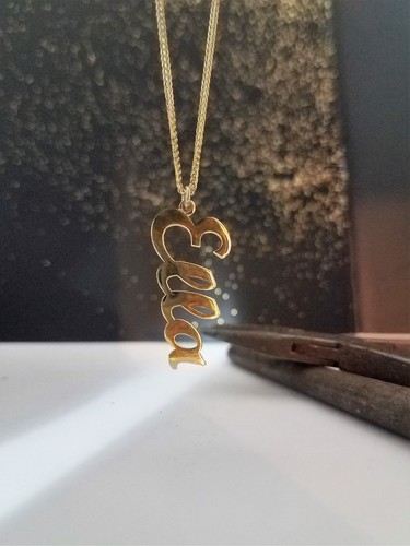 Namenskette 14k gelbgold - namenskette,