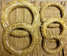 Strohkranz Strohaufbinder Strohrömer natur Größen zur Auswahl Advent Dekorieren