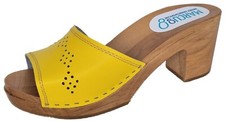 Moderne High Heels HOLZ CLOGS
