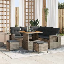 Garten-Sofa-Set mit Kissen
