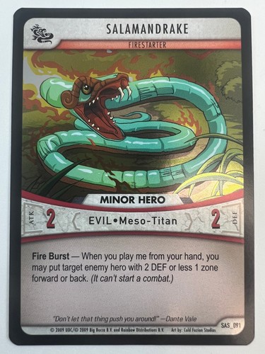 Huntik salamandrake rare - huntik,