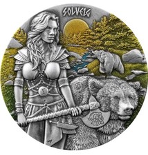 Silbermünze Walküre Solveig