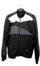 Adidas Trainingsjacke XL | Fleece innen | Track Jacket | Schwarz Grau | 2511026