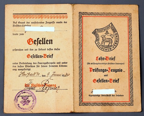 Historischer gesellenbrief - historischer,
