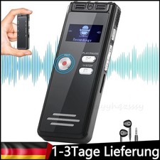 64GB Digital Diktiergerät Aufnahmegerät Audio Sound Voice Recorder & Kopfhörer