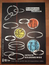 KFT KRAFTFAHRZEUGTECHNIK 12/1959 Simson-Sport Seitenwagen Robur Sachsenring MZ