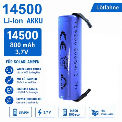 Icr 14500 800 mah - 3,7,