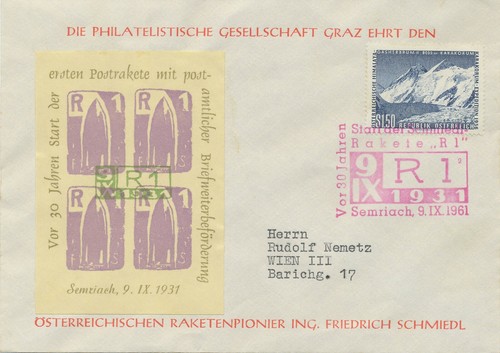 österreich raketenpost 1961 - Österreich,