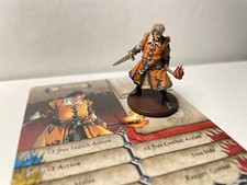 Zombicide Survivor Miniatur Arnaud (bemalt) + Charakterkarte