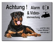 Rottweiler-Hund-Alu-Edelstahl-