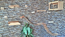 Katzenspielplatz 11teilig Wandpark Hängebrücke Catwalk Haus Kiefer Spielmöbel AE