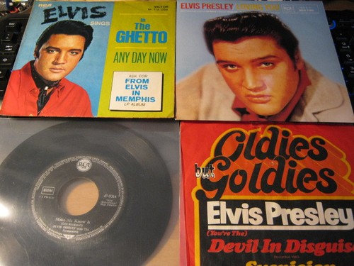 Elvis presley 4 single s - ,