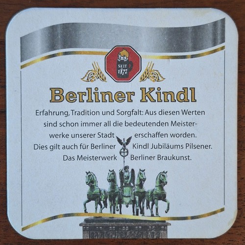 Bierdeckel berliner kindl - bierdeckel,