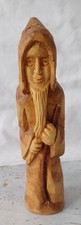 Nikolaus Gnom Waldschrat Figur aus Holz geschnitzt
